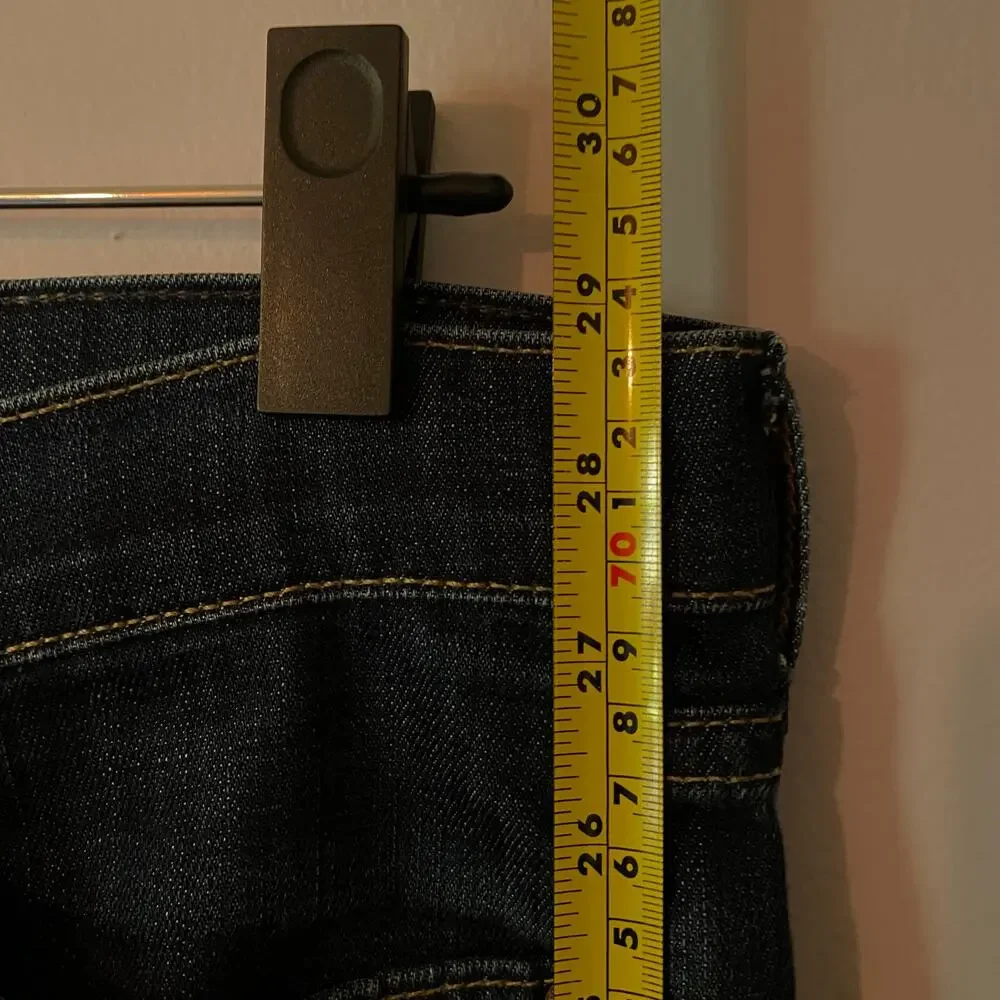 7 for all Mankind Dojo Capri Jeans Y2K Dark Wash Low Rise Retro Women's size 28